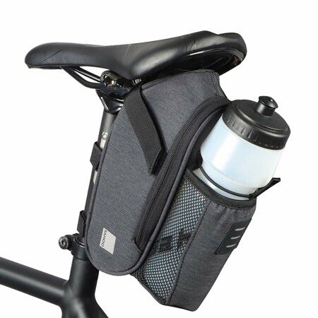 Bike Saddle Bag Waterproof Bicycle Strap-On Seat Pack Bag Cycling Wedge Water Bottle Holder