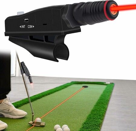 Golf Putter Laser Sight Pointer Golf Training Aids for Putting Practice Swinging Plane Corrector