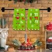 Christmas Grinch Kitchen Towels, 2 Pack Holiday Collection Dish Towels, Absorbent Bathroom Hand Towels