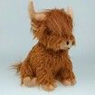 25cm Highland Cow Stuffed Animal Realistic Cow Plush Cattle Simulation Highland Cuddly Plushie Doll Farm Home Decor