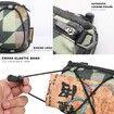 Bike Handlebar Bag Bicycle Front Bag Frame Storage Roll Bag Mountain Road Bikes Commuter Shoulder Bag (Camouflage Green)