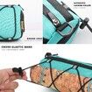 Bike Handlebar Bag Bicycle Front Bag Frame Storage Roll Bag Mountain Road Bikes Commuter Shoulder Bag (Blue)