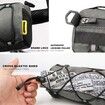 Bike Handlebar Bag Bicycle Front Bag Frame Storage Roll Bag Mountain Road Bikes Commuter Shoulder Bag (Grey)