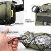 Bike Handlebar Bag Bicycle Front Bag Frame Storage Roll Bag Mountain Road Bikes Commuter Shoulder Bag (Green)