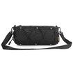 Bike Handlebar Bag Bicycle Front Bag Frame Storage Roll Bag Mountain Road Bikes Commuter Shoulder Bag (Black)