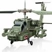 RC Helicopters Remote Control 2.4GHz Military Army Helicopter Toys for Boys Girls Kids  One Key Take Off/Landing, LED Light, Low Battery Reminder