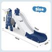 3 In 1 Slide Climber Set Basketball Hoop Stairs Steps Indoor Outdoor Playset Playground Kids Toddler Toys Blue