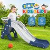 3 In 1 Slide Climber Set Basketball Hoop Stairs Steps Indoor Outdoor Playset Playground Kids Toddler Toys Blue