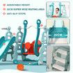 4 In 1 Slide Swing Set Freestanding Basketball Outdoor Playset Playground Climber Children Toddlers Toys Kids Indoor