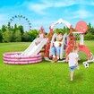 7 In 1 Slide Swing Set Freestanding Stairs Basketball Hoop Outdoor Playset Ball Pool Climber Children Toddlers Toys Indoor