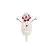 Christmas Decorations, Outdoor Lighted Snowman, 3 Pcs Waterproof 2D Plug-in Christmas Decorations for Patio Lawn Garden Party Decoration (Warm White)