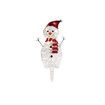 Christmas Decorations, Outdoor Lighted Snowman, 3 Pcs Waterproof 2D Plug-in Christmas Decorations for Patio Lawn Garden Party Decoration (Warm White)