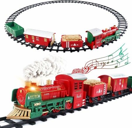 Train Set for Christmas Tree,Classical Christmas Train Sets for Age 3 4 5 6 Boys Girls Kids