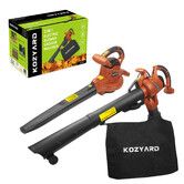 KOZYARD 3-in-1 Electric Leaf Blower Vacuum Mulcher 3000W Hand-Held Leaf Vac Garden Gauge