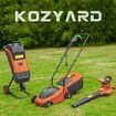 KOZYARD 3-in-1 Electric Leaf Blower Vacuum Mulcher 3000W Hand-Held Leaf Vac Garden Gauge