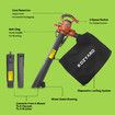 KOZYARD 3-in-1 Electric Leaf Blower Vacuum Mulcher 3000W Hand-Held Leaf Vac Garden Gauge