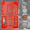 17 Piece SDS PLUS Rotary Hammer Drill Bits Set & Chisel Bits Hole Tool Set