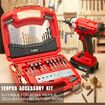 128 Piece Drill Bit Set HSS Titanium Drill & Screwdriver Bit Set with Case