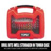 128 Piece Drill Bit Set HSS Titanium Drill & Screwdriver Bit Set with Case