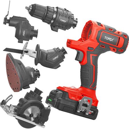20V 5 IN1 Power Tool Combo Kit Cordless Drill Driver Sander Electric Saw