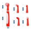 4V MAX Cordless Scrubber with 5 Replaceable Brush Heads Power Cleaning Brush for Grout/Tile/Bathroom/Shower/Bathtub