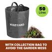 KOZYARD 2400W Electric Wood Chipper Garden Shredder w/ Collection Bag & Feed Baffle