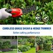 4v 2in1 Cordless Grass Hedge  Trimmer Grass Shears Cutter Garden Tool