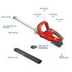 20V Cordless Hedge Trimmer for Shrub, Cutting, Trimming, Pruning Skin Only without Battery