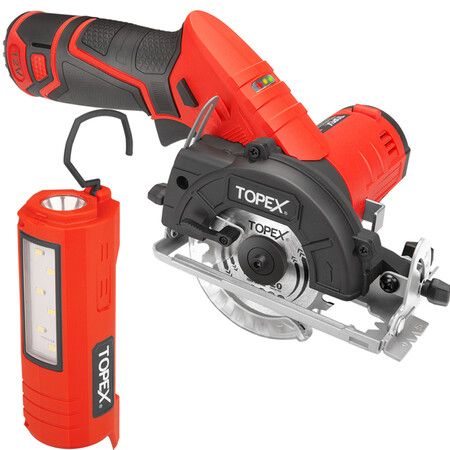 12V Cordless Circular Saw Lithium-Ion LED Torch w/ Battery & Charger