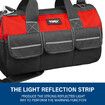 16-inch Tool Bag Multi-pocket Tool Organizer with Adjustable Shoulder Strap