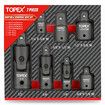 7-piece socket adaptor set 1/4" 3/8" and 1/2" universal joint socket adaptor