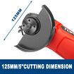 1200W Angle Grinder Heavy Duty 125mm 5" Angle Grinder w/ Cutting Disc