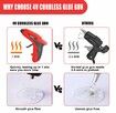 4V Cordless Hot Glue Gun w/ 15Pcs Premium Glue Sticks