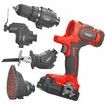 20V 4IN1 Multi-Tool Combo Kit Cordless Drill Sander Reciprocating Saw Oscillating Tool