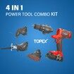 20V 4IN1 Multi-Tool Combo Kit Cordless Drill Sander Reciprocating Saw Oscillating Tool