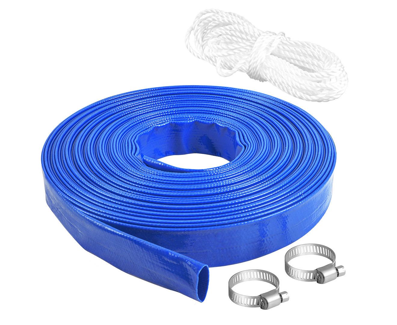 25mm 1" X 25m Submersible water Pump PVC Layflat Hose Kit