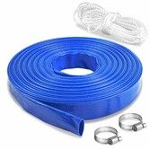 25mm 1" X 50m Submersible water Pump PVC Layflat Hose Kit