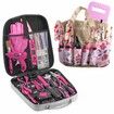 Monika Pink Tool Combo Portable Household Tool Set & Piece Gardening Tool Kit