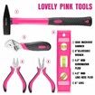 Monika Pink Tool Combo Portable Household Tool Set & Piece Gardening Tool Kit