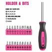 Monika Pink Tool Combo Portable Household Tool Set & Piece Gardening Tool Kit