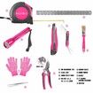 Monika Pink Tool Combo Portable Household Tool Set & Piece Gardening Tool Kit