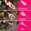 Monika Pink Tool Combo Portable Household Tool Set & Piece Gardening Tool Kit