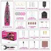 Monika 12V Cordless Rotary Tool Pink Variable Speed Engraver Grinder Multi Accessories