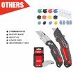 MasterSpec 1240pcs Tool Box Trolley Tool Set DIY Hand Tool Set w/2 Utility Knife