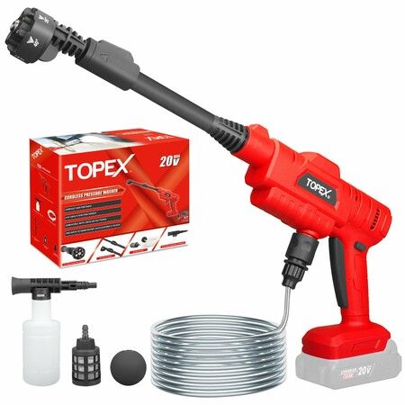 20V Cordless Pressure Washer, 6-in-1 Nozzle, for Washing Car/Wall/Floor [Skin Only Without Battery]