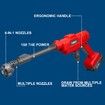 20V Cordless Pressure Washer, 6-in-1 Nozzle, for Washing Car/Wall/Floor,1.5Ah Li-ion Battery