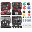 MasterSpec 1180PCS professional tool set aluminum case tool kits with Rolling Tool Box
