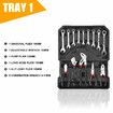 MasterSpec 1180PCS professional tool set aluminum case tool kits with Rolling Tool Box