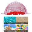 Baby Beach Tent Waterproof Pop Up Sun Awning Tent UV-protecting Cloth Shark Tent Color Pink