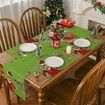 4 Pcs Christmas Decorations Placemats 12 x 18 Inch Merry Christmas Table Decor for Christmas Party Dining Table Decor